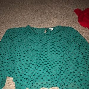 Green blouse worn once